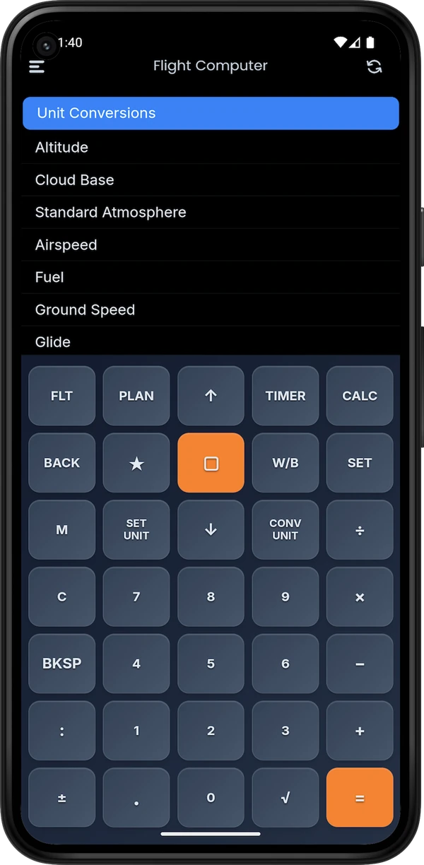 Flight Computer on Android